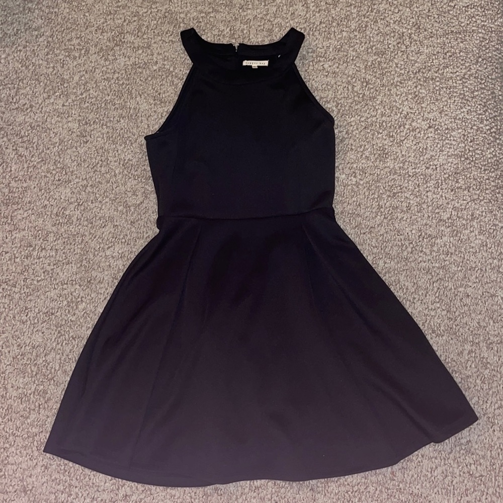 Black Copper Key Dress